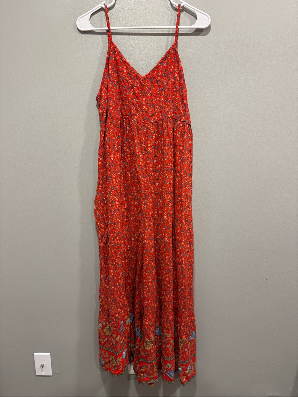 Natural Life Wide Leg Floral Jumpsuit Size Large
